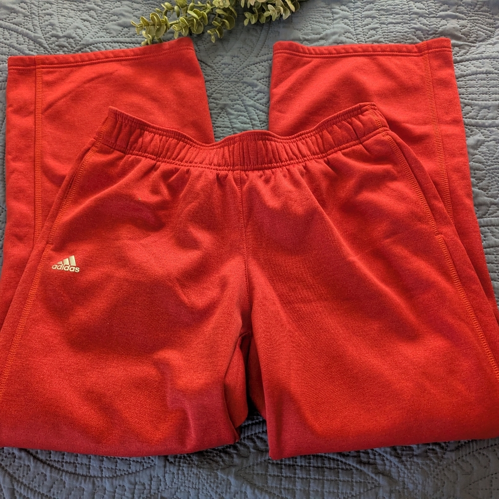 5/$25 ADIDAS:: Unisex Climawarm Red Sweatpants
